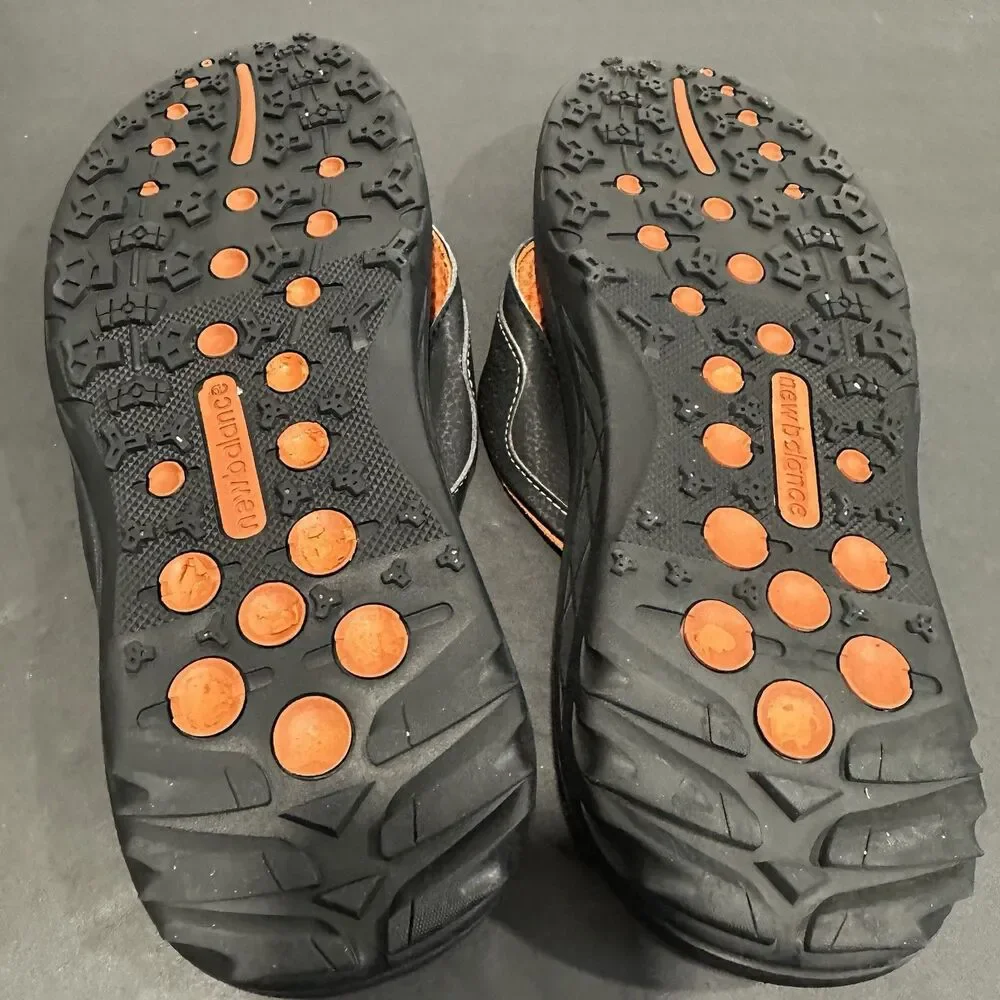 New Balance Minimus Vibram Sandals Mens Size 12 Black Orange Minimalist Thong NB